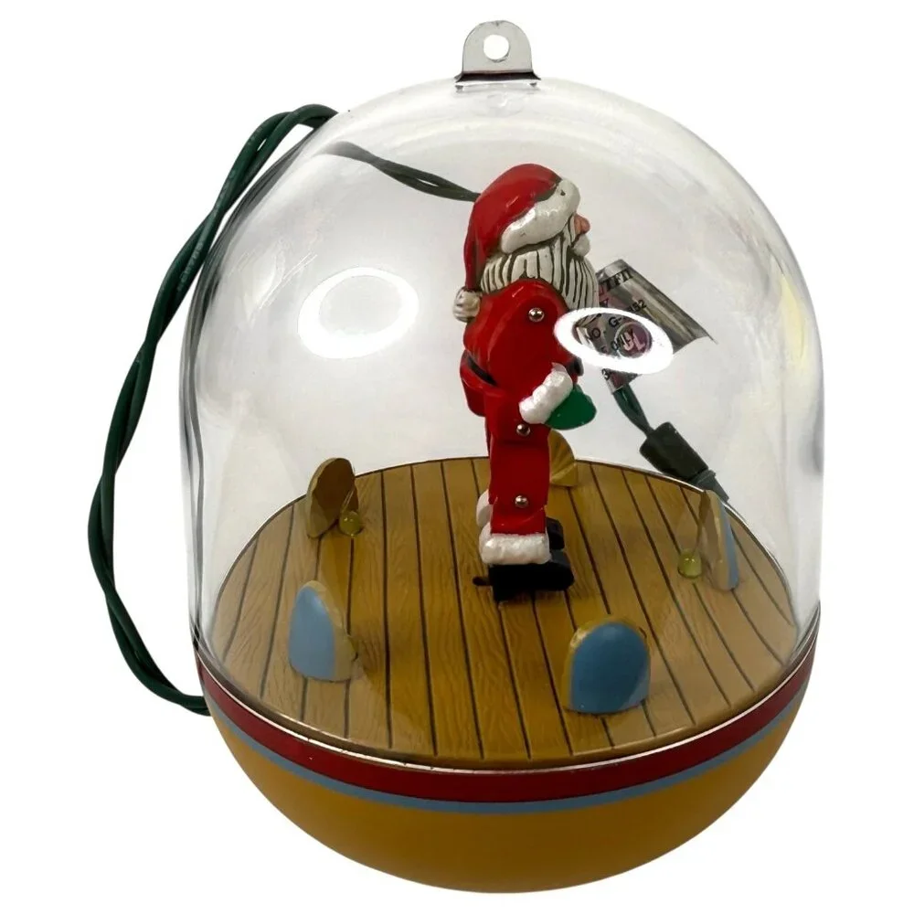 1994 Hallmark Keepsake Ornament Country Showtime Santa Magic With Light & Motion